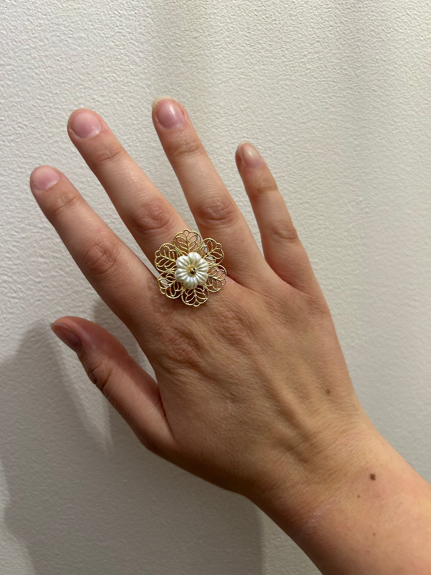 Bague Fleur Nacrée