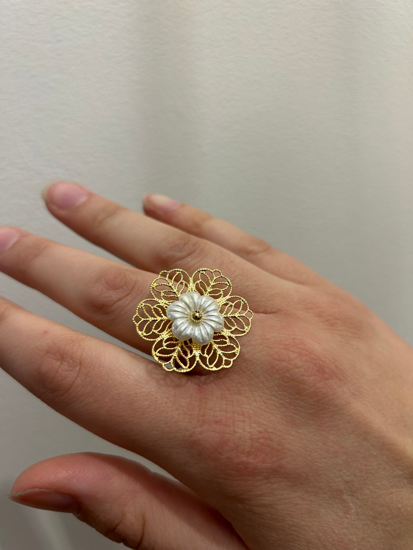 Bague Fleur Nacrée